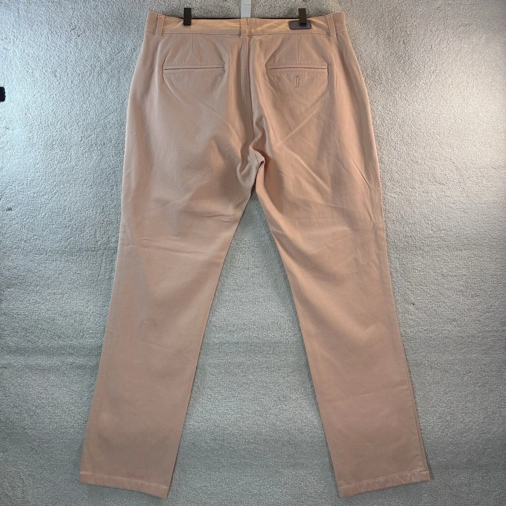 Mugsy Savannahs Classic Performance Chinos in Peach Size 35x30 Mens Pants Nice!